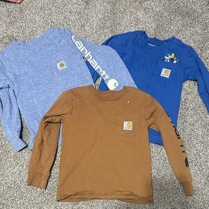 Carhartt Kids Set of 6 Long Sleeve Tees Size 5